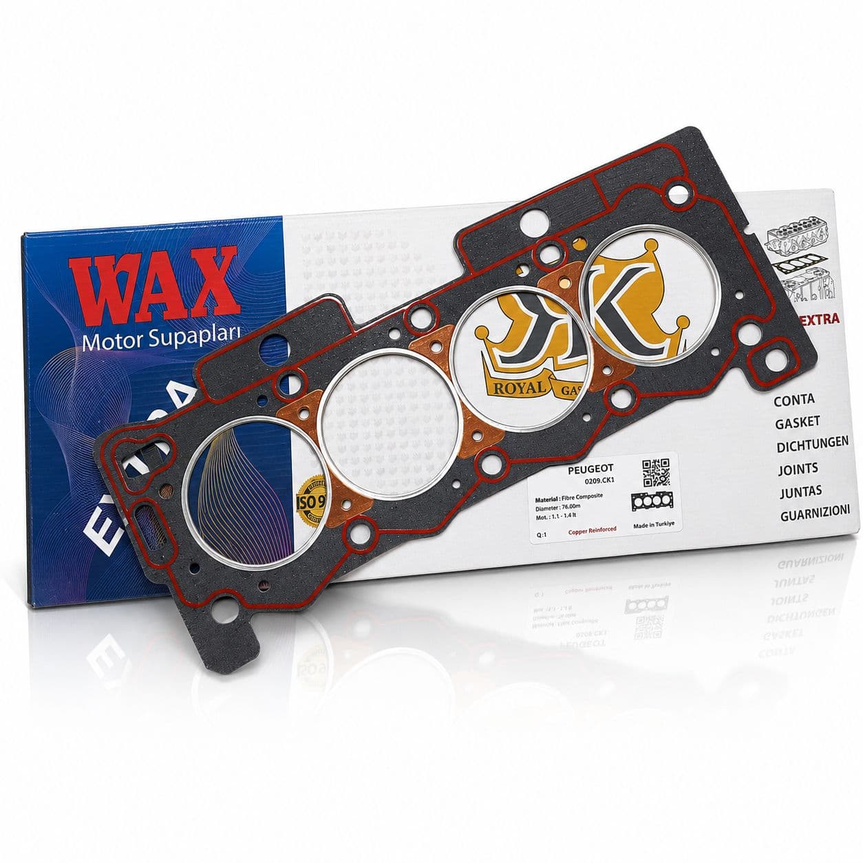 واشر سرسیلندر 206 تیپ2 استاندارد EX وکس 106008 WAX